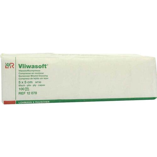 VLIWASOFT Vlieskompressen unsteril 5x5 cm 6l. - 1