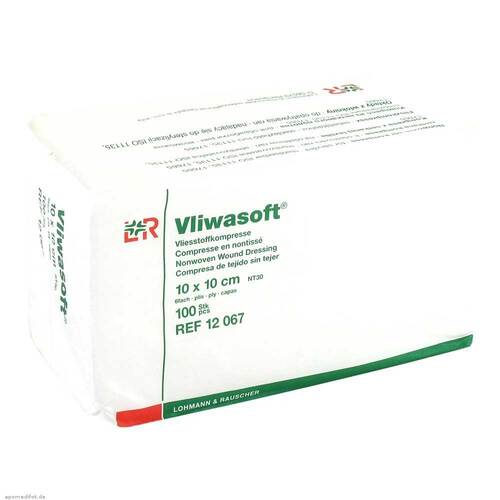 VLIWASOFT Vlieskompressen unsteril 10x10 cm 6l. - 1