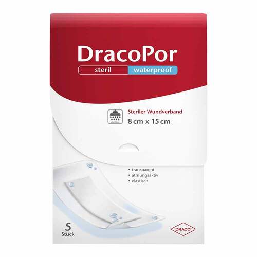 Dracopor waterproof Wundverband 8x15 cm steril - 1