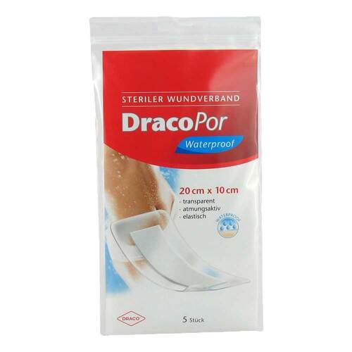 Dracopor waterproof Wundverband 10x20 cm steril - 1