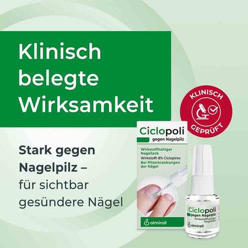Ciclopoli gegen Nagelpilz wirkstoffhalt.Nagellack - 3