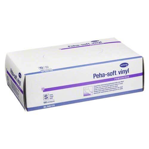 Peha-Soft Vinyl Untersuchungshandschuhe unste.puderfrei S - 1