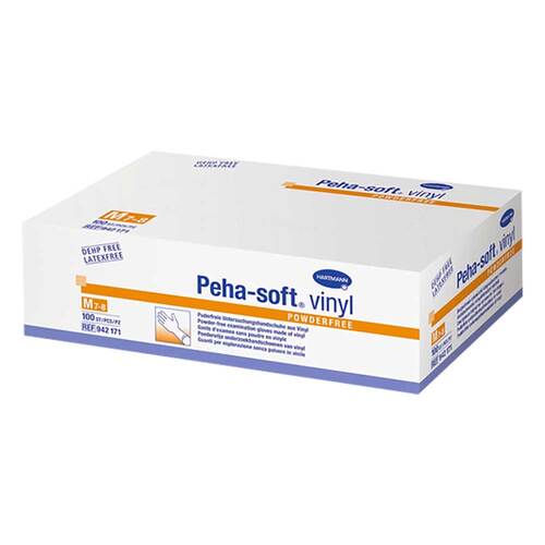 Peha-Soft Vinyl Untersuchungshandschuhe unste.puderfrei M - 1