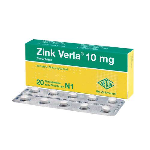 Zink Verla 10 mg Filmtabletten - 1