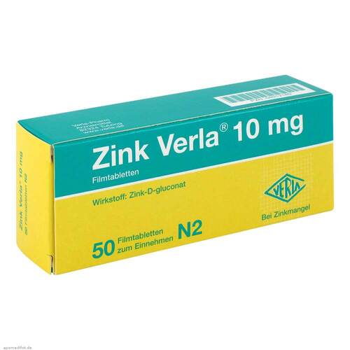 Zink Verla 10 mg Filmtabletten - 1