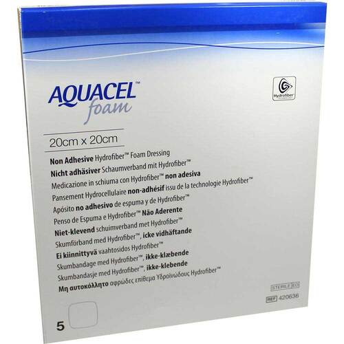 AQUACEL Foam nicht adh&auml;siv 20x20 cm Verband - 1