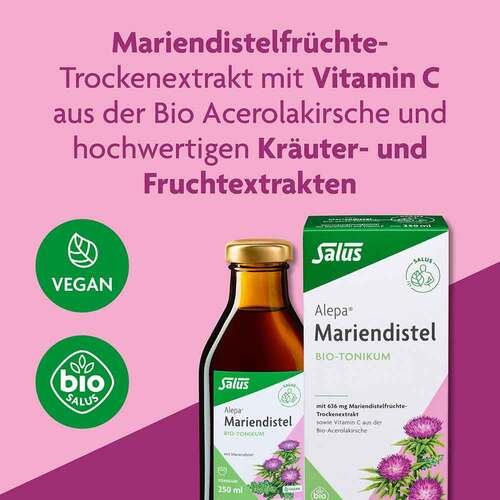 Alepa Mariendistel Bio-Leber-Tonikum Salus - 2