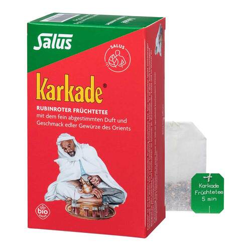 Karkade Fr&uuml;chtetee mit nat&uuml;rlich.Aroma Bio Salus Fbt - 1