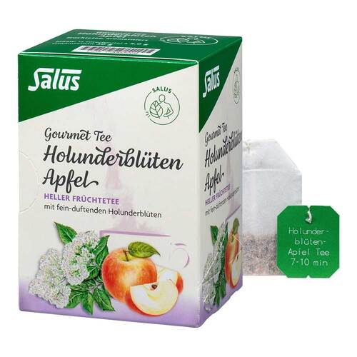 Holunderbl&uuml;ten Apfel Tee Salus Filterbeutel - 1