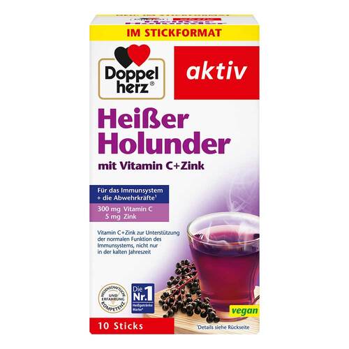 Doppelherz hei&szlig;er Holunder mit Vitamin C + Zink Granulat - 1