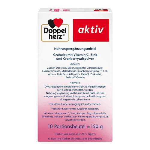 Doppelherz hei&szlig;e Cranberry mit Vitamin C + Zink Granulat - 3