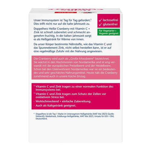 Doppelherz hei&szlig;e Cranberry mit Vitamin C + Zink Granulat - 4