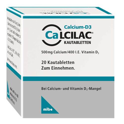 Calcilac Kautabletten 500 mg / 400 I.E. - 1