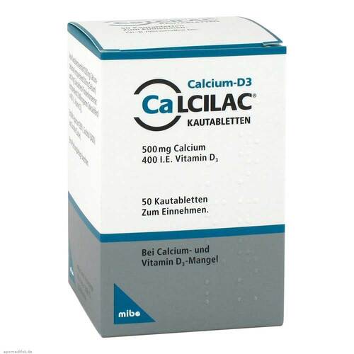 Calcilac Kautabletten 500 mg / 400 I.E. - 1