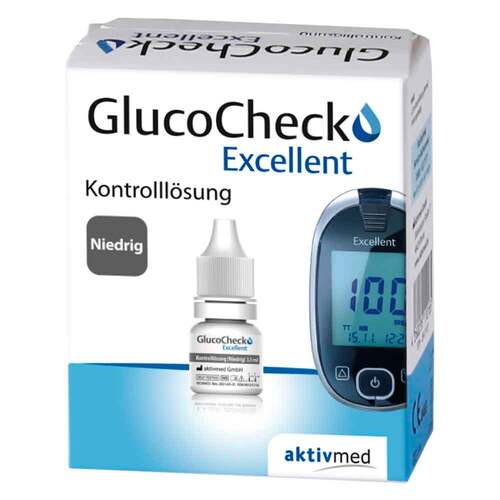 GLUCOCHECK Excellent Kontrolll&ouml;sung niedrig - 1