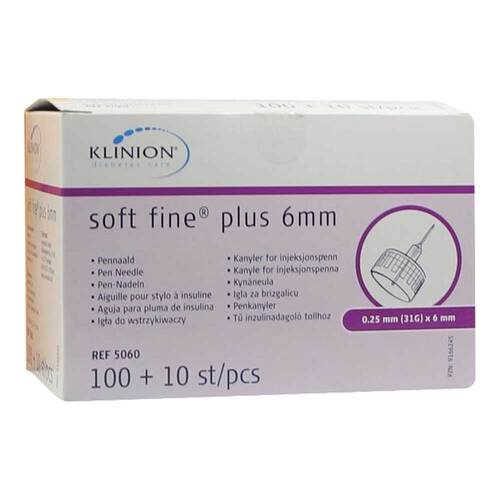 Klinion Soft fine plus Pen-Nadeln 31 G 0,25x6 mm - 1