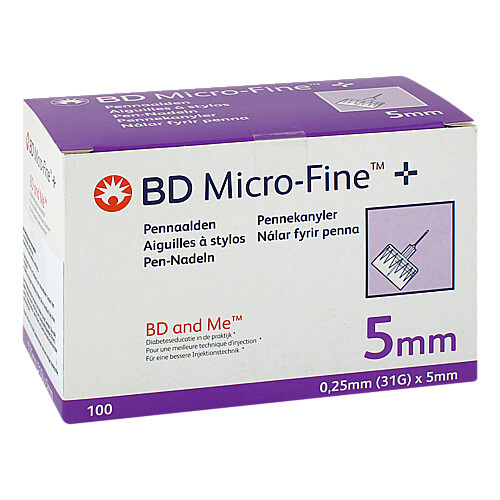 BD Micro-Fine + 5 Pen-Nadeln 0,25x5 mm - 1