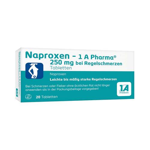 Naproxen-1A Pharma 250 mg b.Regelschmerzen Tabletten  - 1