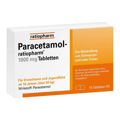 Paracetamol-ratiopharm 1.000 mg Tabletten - 1