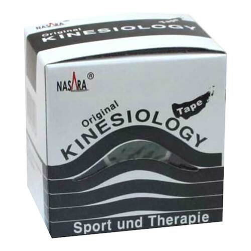 Nasara Kinesiologie Tape 5 cmx5 m schwarz - 1