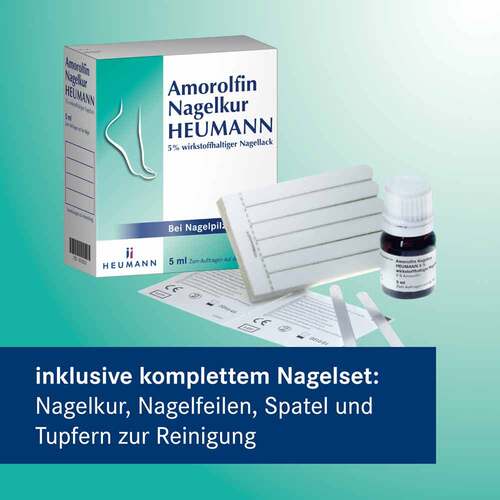 Amorolfin Nagelkur Heumann 5% wst.halt.Nagellack - 6
