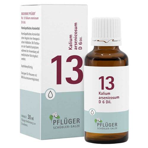Biochemie Pfl&uuml;ger 13 Kalium arsenicosum D 6 Tropf. - 1