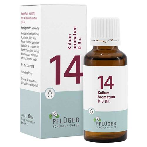 Biochemie Pfl&uuml;ger 14 Kalium bromatum D 6 Tropfen - 1