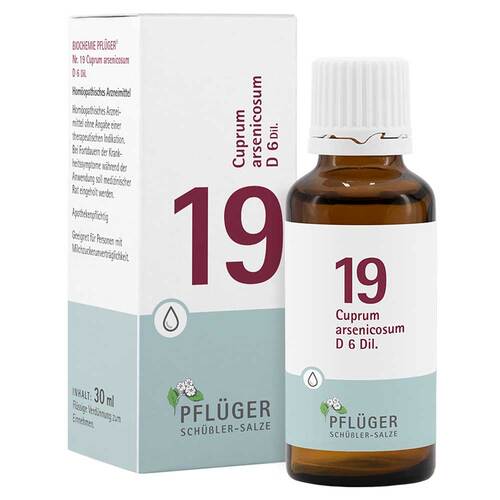 Biochemie Pfl&uuml;ger 19 Cuprum arsenicosum D 6 Tropf. - 1