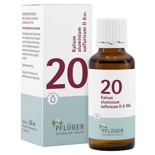 Biochemie Pfl&uuml;ger 20 Kalium alumin.sulfuricum D 6 Tro. - 1