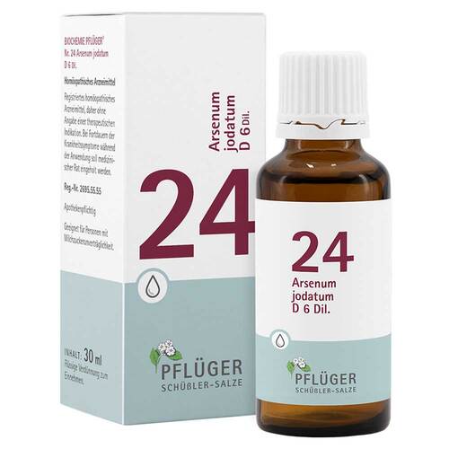 Biochemie Pfl&uuml;ger 24 Arsenum jodatum D 6 Tropfen - 1