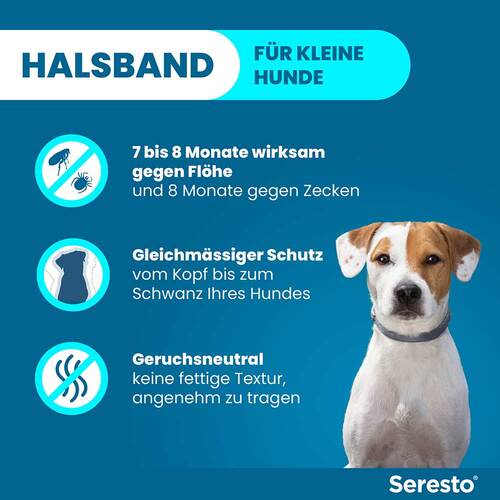 Seresto 1,25g + 0,56g Halsband f&uuml;r Hunde bis 8kg - 3