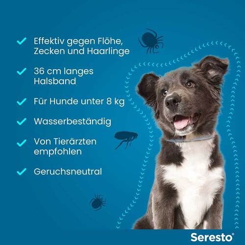 Seresto 1,25g + 0,56g Halsband f&uuml;r Hunde bis 8kg - 5