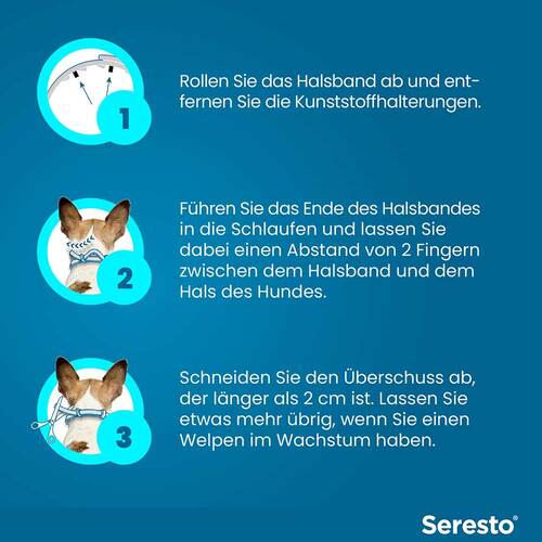 Seresto 1,25g + 0,56g Halsband f&uuml;r Hunde bis 8kg - 6