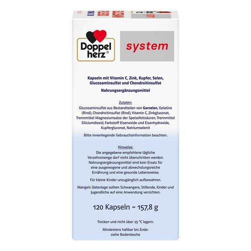 Doppelherz Glucosamin Plus 800 system Kapseln - 3