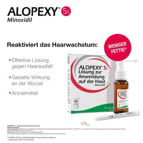 Alopexy 5% L&ouml;sung zur Anwendung auf der Haut - 3