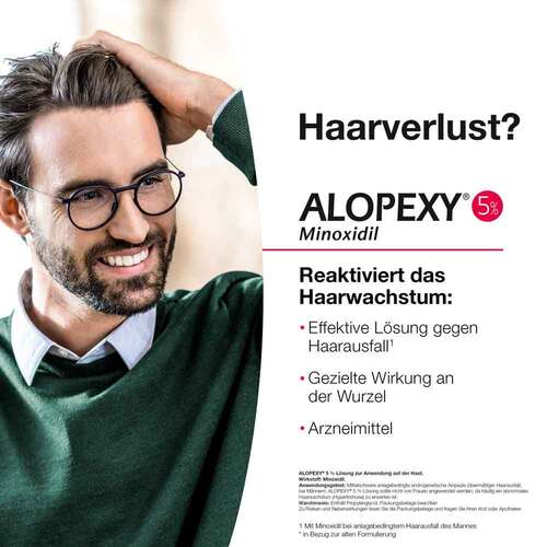 Alopexy 5% L&ouml;sung zur Anwendung auf der Haut - 5