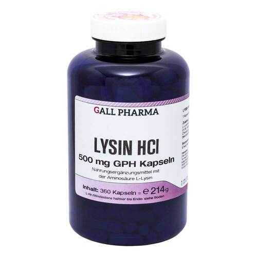 Lysin Hcl 500 mg Gph Kapseln - 1