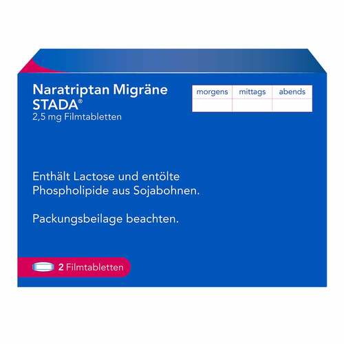 Naratriptan Migr&auml;ne Stada 2,5 mg Filmtabletten - 2