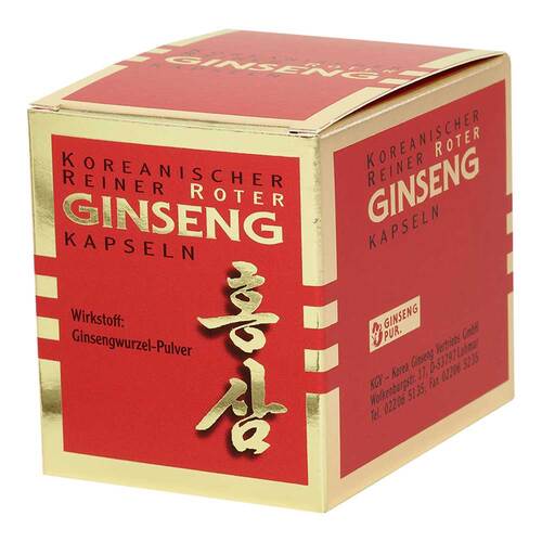 Koreanischer Reiner Roter Ginseng 300 mg Kapseln - 1