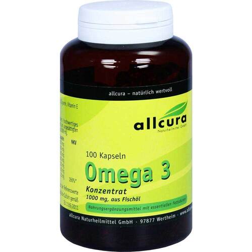 Omega-3 Konzentrat aus Fisch&ouml;l 1000 mg Kapseln - 1