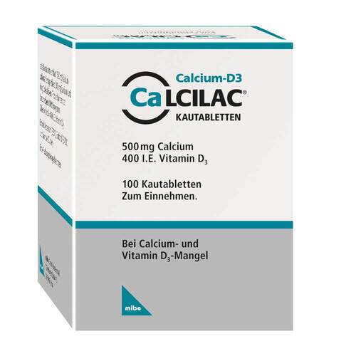 Calcilac Kautabletten 500 mg / 400 I.E. - 1
