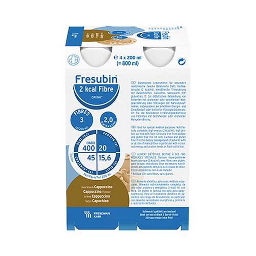 Fresubin 2 kcal Fibre Drink Cappuccino Trinkflasche  - 1