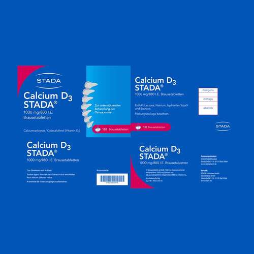 Calcium D3 Stada 1000 mg / 880 I.E. Brausetabletten - 5