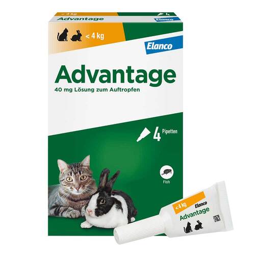 Advantage 40 mg L&ouml;sung f&uuml;r kl.Katzen / kl.Zierkaninchen - 7