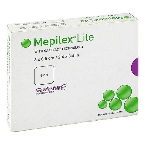 MEPILEX Lite Schaumverband 6x8,5 cm steril - 1