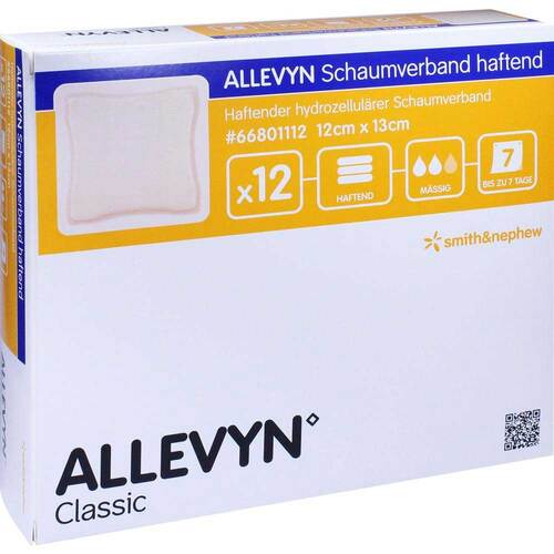 ALLEVYN Schaumverband 12x13 cm haftend - 1