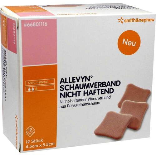 ALLEVYN Schaumverband 4,5x5,5 cm nicht haftend - 1