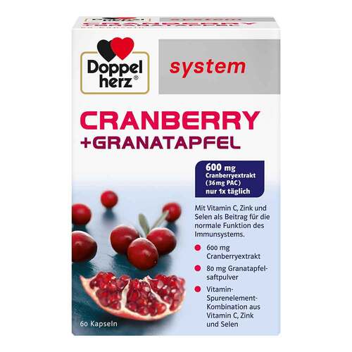 Doppelherz Cranberry + Granatapfel system Kapseln - 1