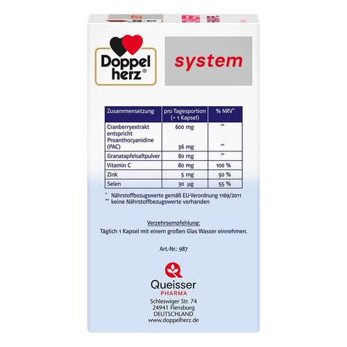 Doppelherz Cranberry + Granatapfel system Kapseln - 2