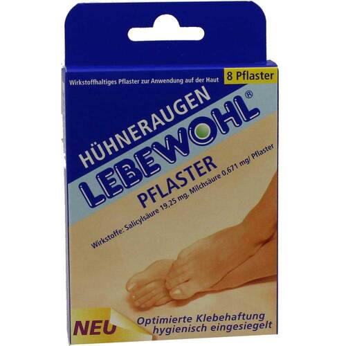 Lebewohl H&uuml;hneraugen Pflaster - 1
